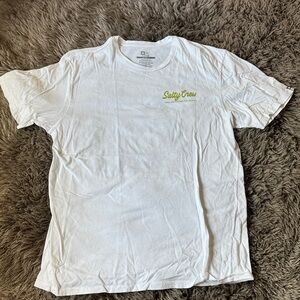 Salty Crew White Short-Sleeve Tee Large Mouth Bass